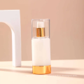 PET Clear White Cosmetic Lotion Pump Airless Bottle